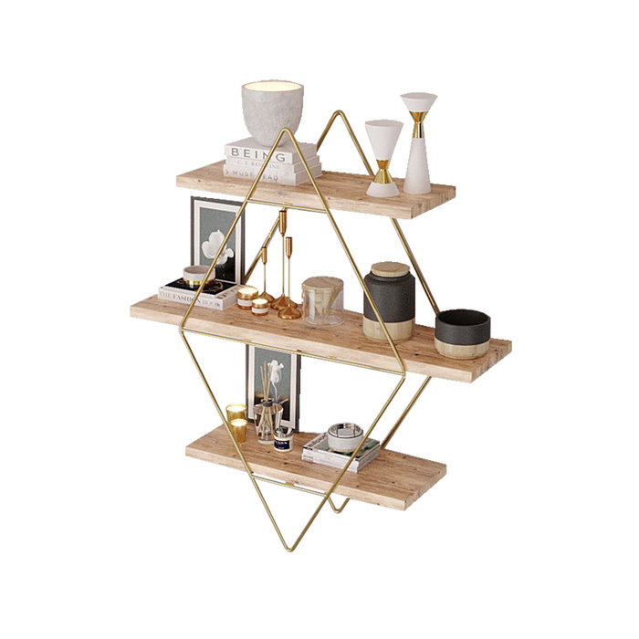 Hanah Home Prizma Raf Estantería de Pared Grande Hanah Home Prizma Raf Estantería de Pared Grande